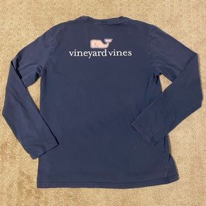 Boys navy Vineyard Vines long sleeve tee